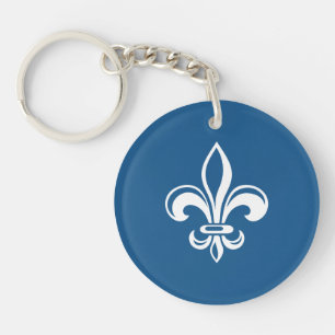 Québec France fleur de lys Français - VOS COULEURS Key Ring