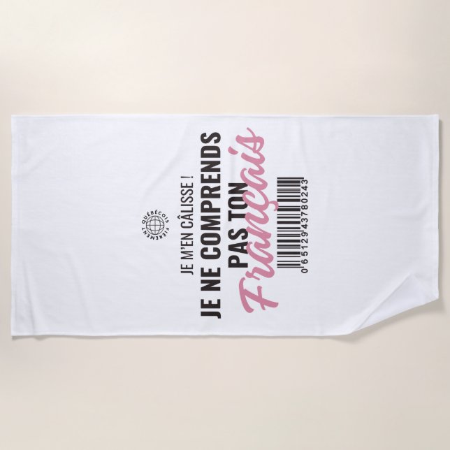 Quebec French Beach Towel (Front)