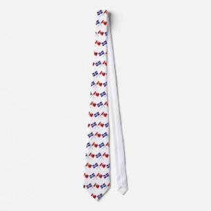 Quebec French Canadian Flag Tie
