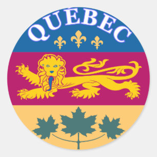 Quebec,La Belle Province Classic Round Sticker