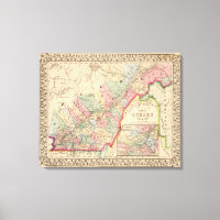 Quebec Map by Mitchell
