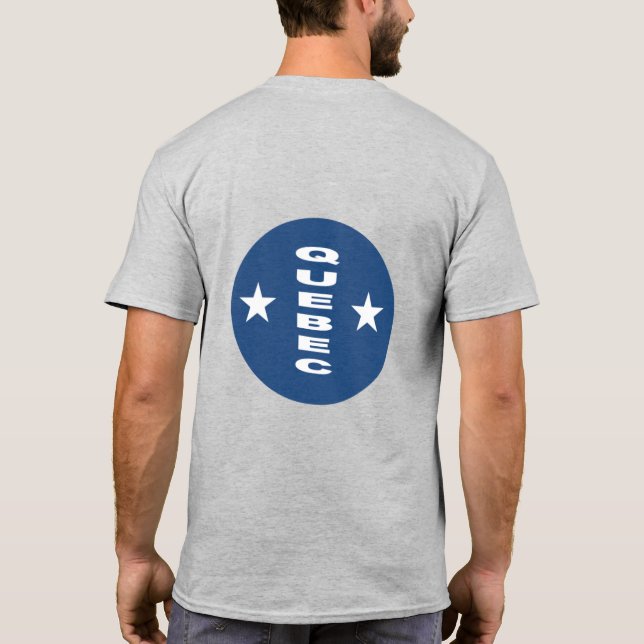 QUEBEC Men's Gray Shirt (Back)