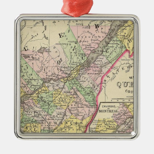 Quebec Metal Tree Decoration (Front)