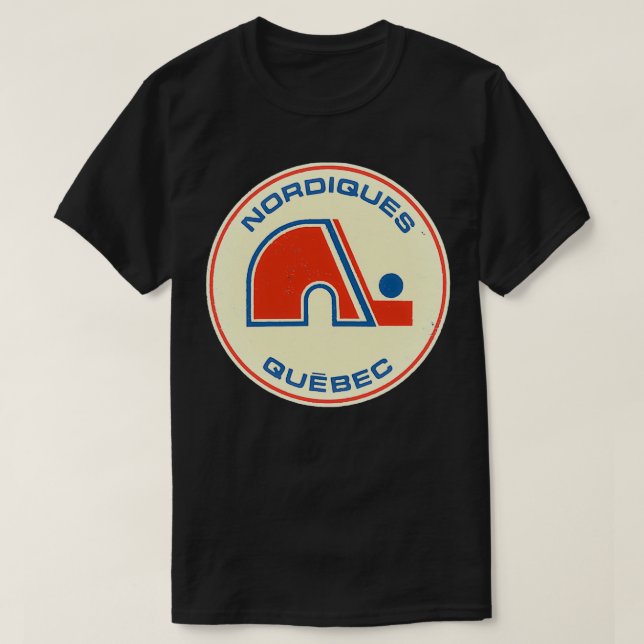 Quebec Nordiques Vintage Distressed Shirt (Design Front)