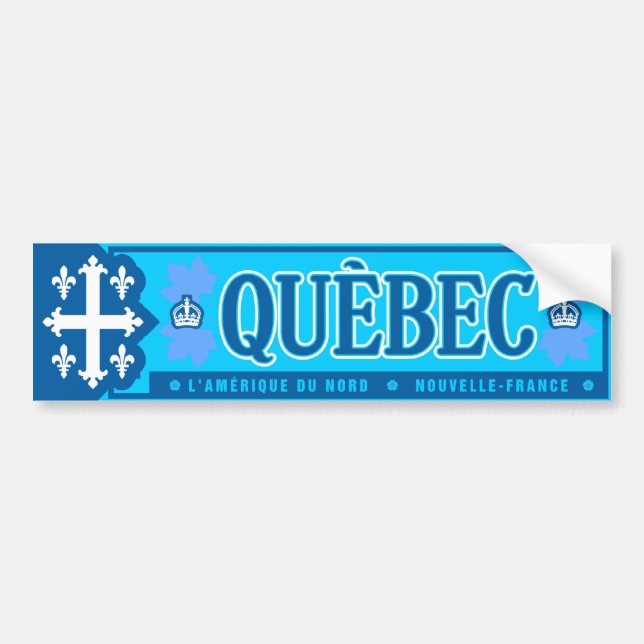Québec. Nouvelle-France Bumper Sticker (Front)