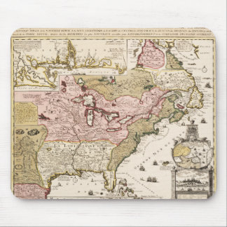 Quebec/Nouvelle-France medieval french map America Mouse Mat