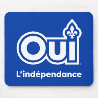 Quebec OUI Independance Mouse Mat