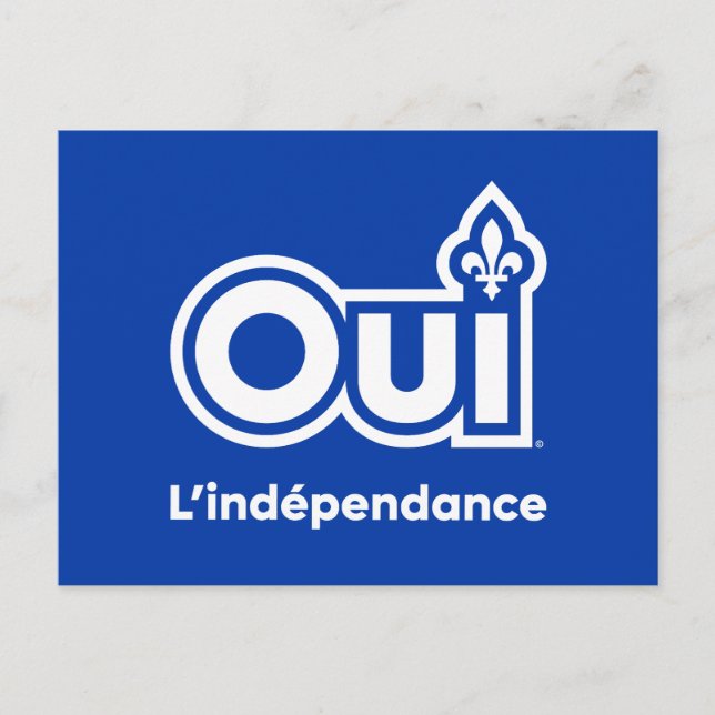 Quebec OUI Independance Postcard (Front)