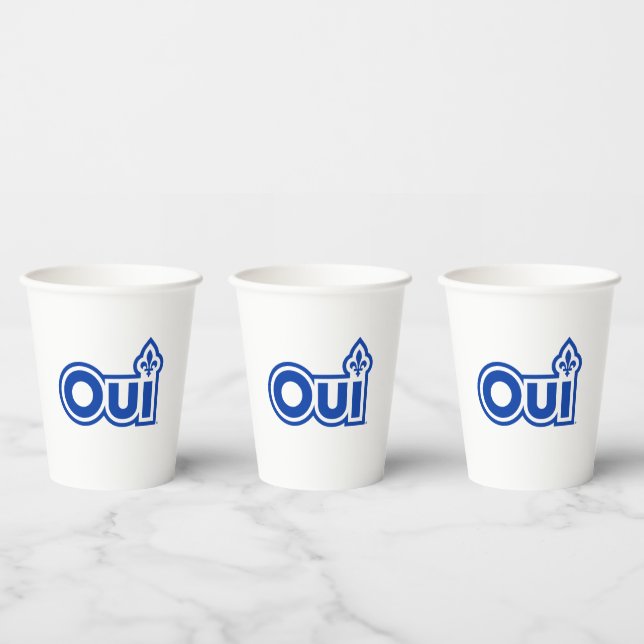 Quebec OUI Paper Cups (Multi)