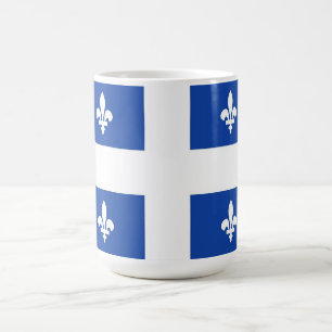 quebec region canada country flag coffee mug