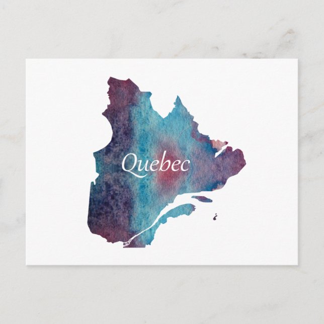 Quebec silhouette postcard (Front)