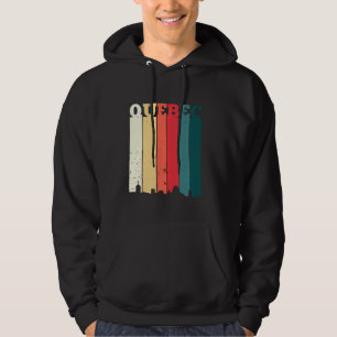 Quebec Skyline Canada Pride Vacation Travel Canadi Hoodie