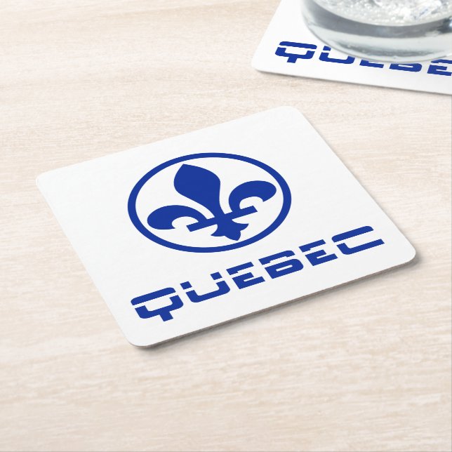 Quebec Square Paper Coaster (Angled)