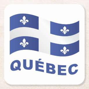 Québec Square Paper Coaster