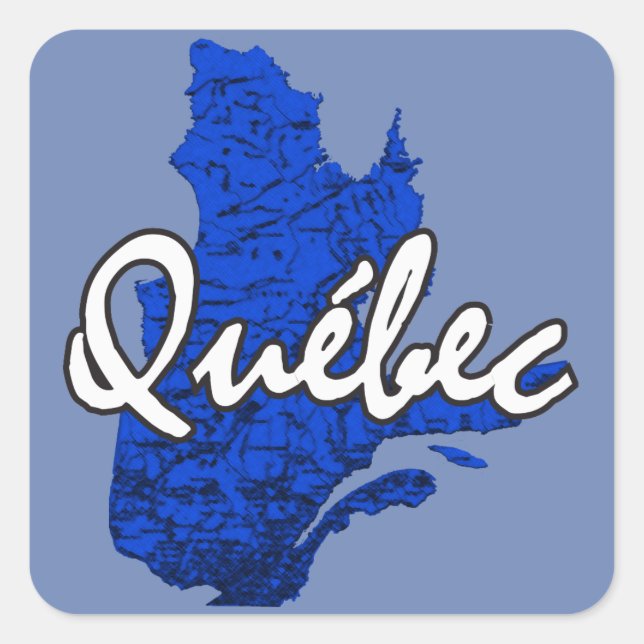 Quebec Square Sticker (Front)