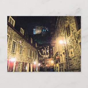 Quebec street postcard