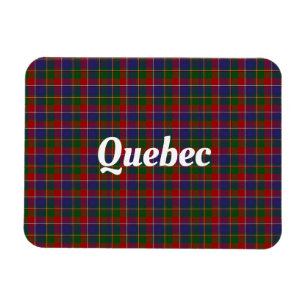 Quebec Tartan Plaid Magnet