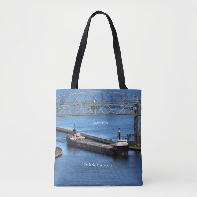 Quebecois all over tote bag (Front)