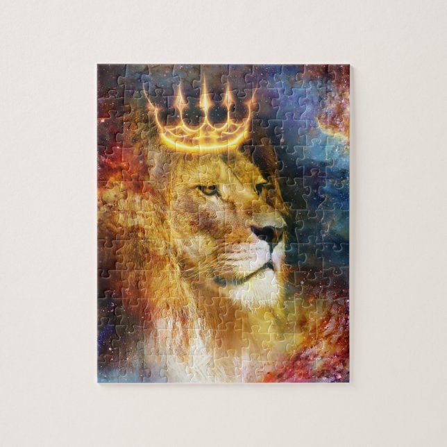 Quebra-Cabeça Leão de Judá Cósmico Jigsaw Puzzle (Vertical)