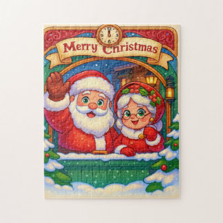Quebra-Cabeça (Puzzle) Mamãe e Papai Noel Jigsaw Puzzle