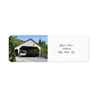 Quechee Gorge Covered Bridge - Address Label
