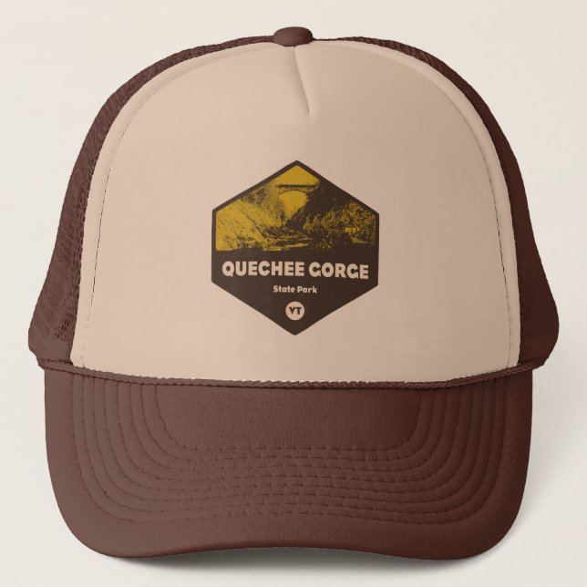 Quechee Gorge State Park Vermont Trucker Hat (Front)