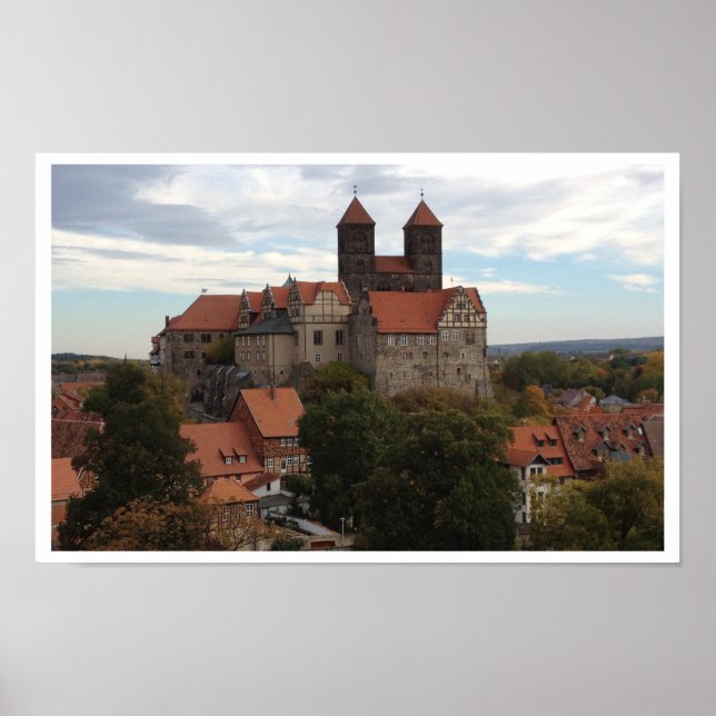 Quedlinburg Castle, Harz, Germany Poster (Front)