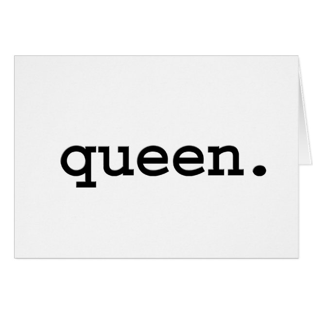 queen. (Front Horizontal)