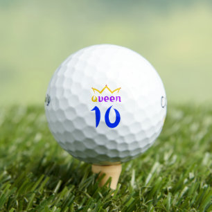 Queen 10 golf balls