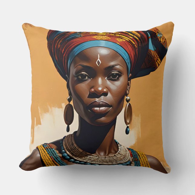 Queen 1 Throw Pillow (Front)