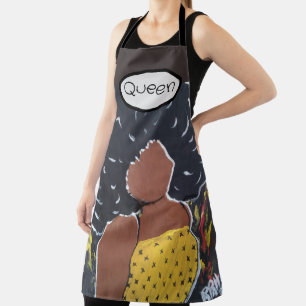 Queen African American lady Apron