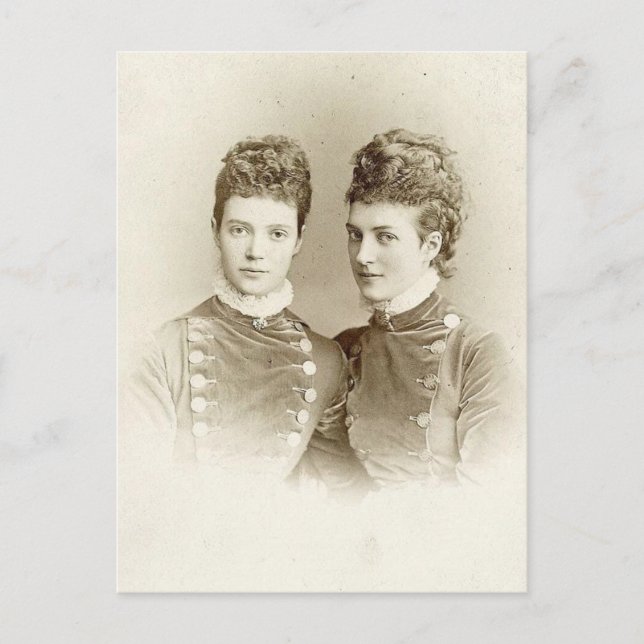 Queen Alexandra of England & sister Empress Marie Postcard (Front)