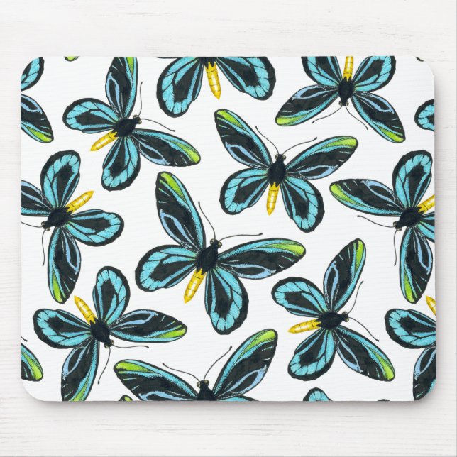 Queen Alexandra' s birdwing butterfly pattern Mouse Mat (Front)
