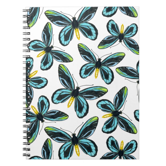 Queen Alexandra' s birdwing butterfly pattern Notebook (Front)