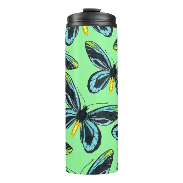 Queen Alexandra' s birdwing butterfly pattern Thermal Tumbler (Front)