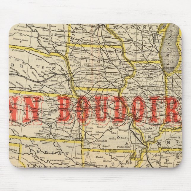 Queen and Crescent Route 2 Mouse Mat (Front)