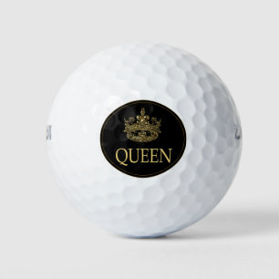 Queen and Crown Emblem Golf Balls