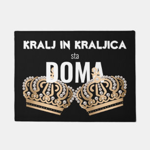 QUEEN and KING Doormat