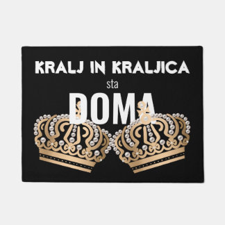 QUEEN and KING Doormat