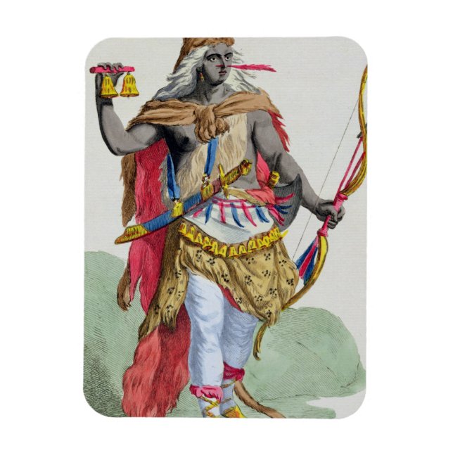 Queen Anna Nzinga (1583-1663), from 'Receuil des E Magnet (Vertical)