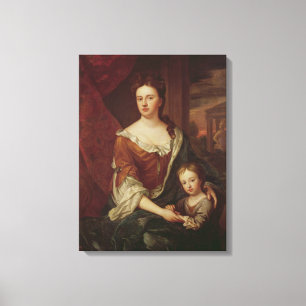 Queen Anne and William, Duke of Gloucester Canvas Print