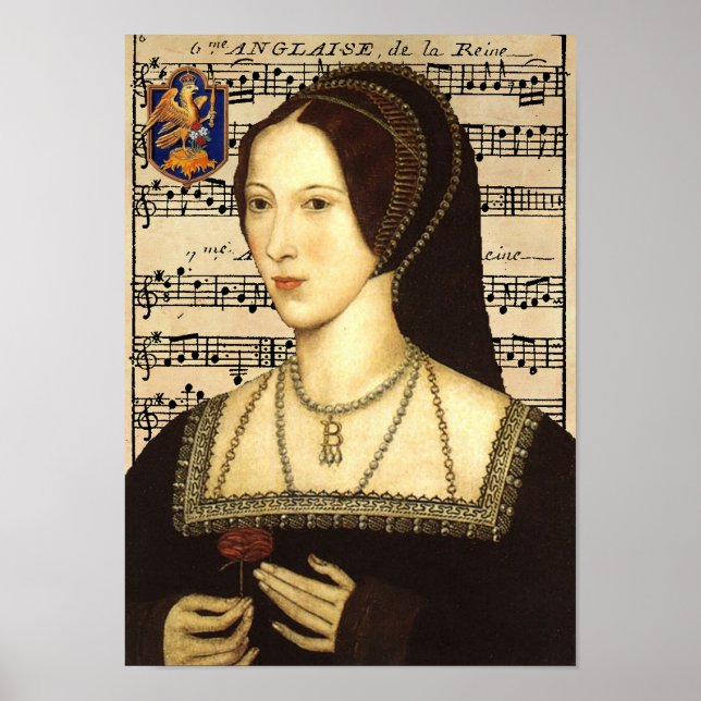 Queen Anne Boleyn Portrait Poster (Front)