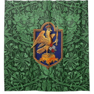 Queen Anne Boleyn Royal Falcon Badge Shower Curtain