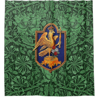 Queen Anne Boleyn Royal Falcon Badge Shower Curtain