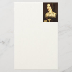 Queen Anne Boleyn Stationary Stationery