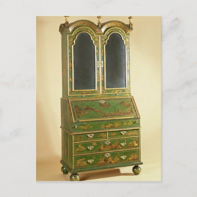 Queen Anne bureau cabinet with ball feet, c.1710 Postcard (Front)