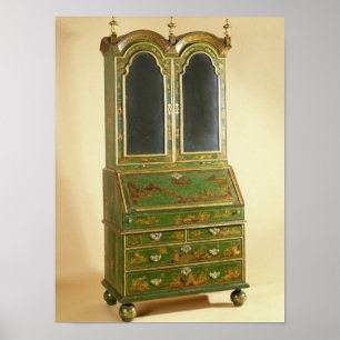 Queen Anne bureau cabinet with ball feet, c.1710 Poster