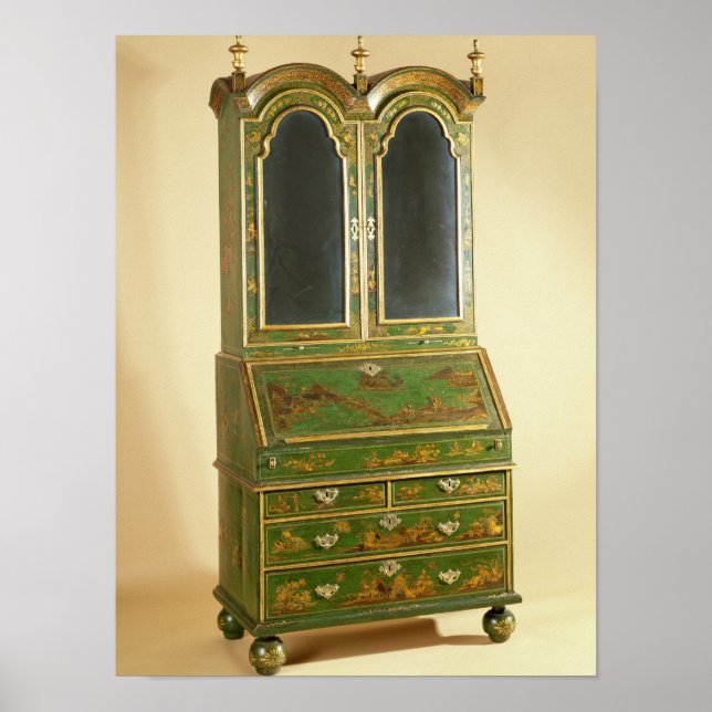 Queen Anne bureau cabinet with ball feet, c.1710 Poster (Front)