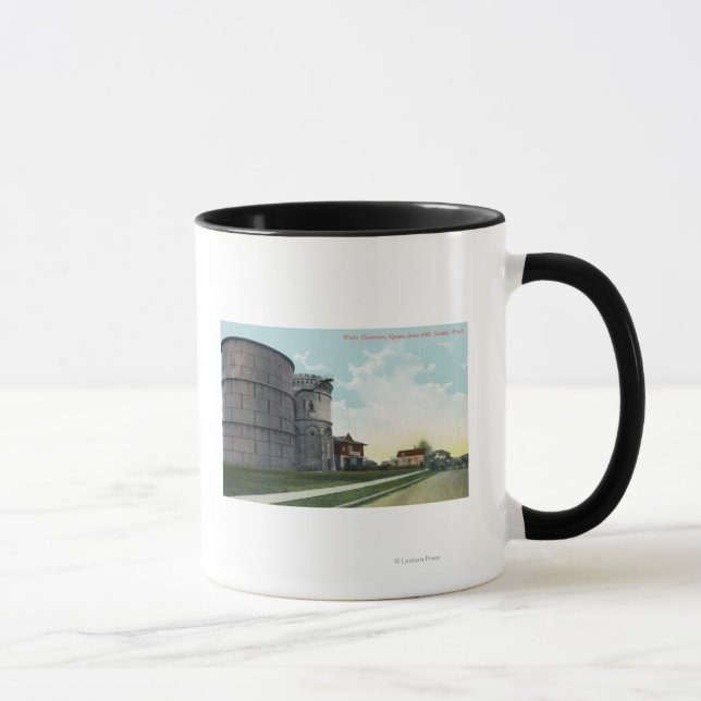 Queen Anne Hill Water Reservoirs Scene Mug (Right)