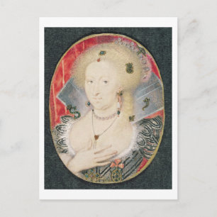 Queen Anne of Denmark, miniature Postcard